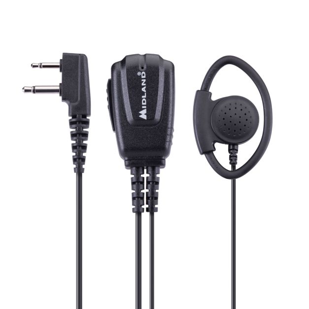 Midland MA24 Microfono Auricolare 2 Pin - Per Radio Walkie Talkie XT E G7/G9 Pro | Design Comfort - Foto 3