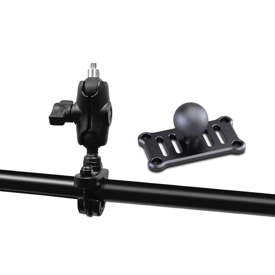 KIT AGGANCIO RAM BP TUBOLARI 10/30mm - C1042+C1666 per Bike Play Guardian