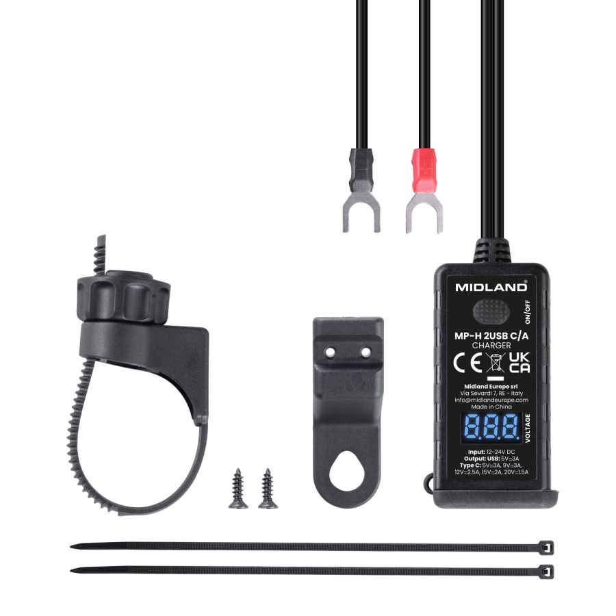 MP-H 2USB C/A – USB-Motorradladegerät