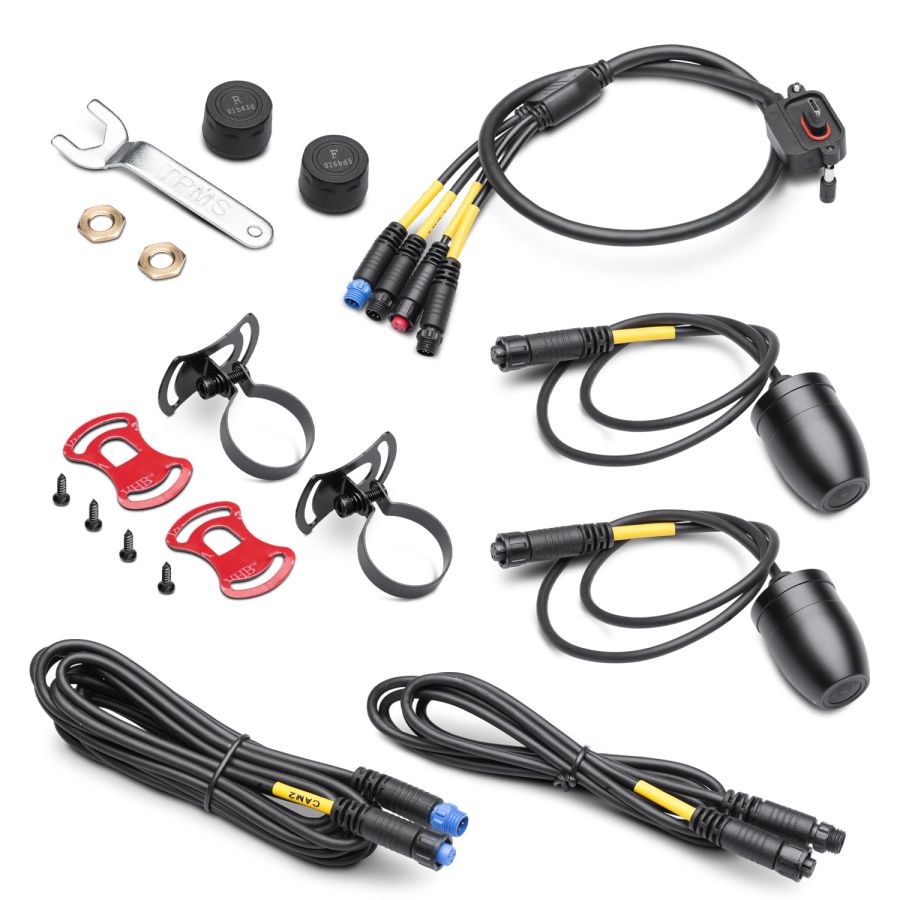 Kit de expansión Bikeplay Pro: 2 cámaras, cable y 2 TPMS